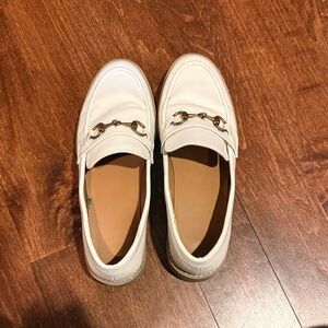 a new day Cream Loafers with Gold Accent